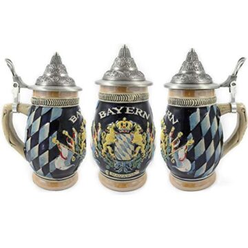 Exclusiv Beerstein Jarra Decorativa de Cerveza Alemana Ceramica Bayern Bavaria 180 ml