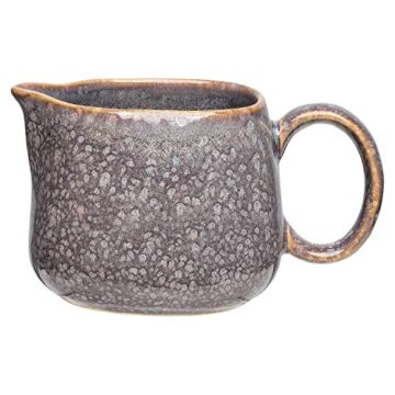 Jarra de Cerámica Frieda para café, té, leche. Marrón/tono tierra, apto para lavavajillas. 13 x 8,5 x 7 cm, 250 ml