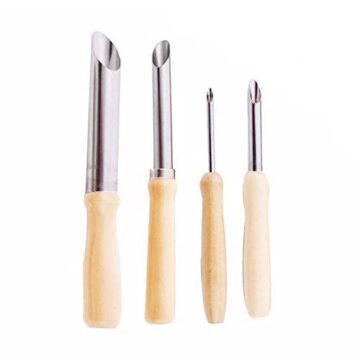 OFKPO 4 Pcs Herramientas para Escultura Arcilla, Herramientas de Talla de Ceramica para Hacer Agujeros