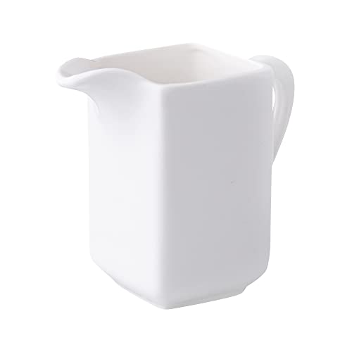 Dajar Porto Leche Jarra 210 ml, Porcelana, Blanco, 11 x 5,7 x 9,8 cm